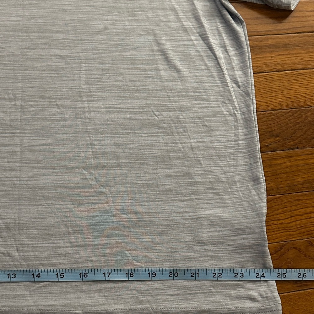 Adidas Men's Heathered Gray Short Sleeve Tee - Picture 3 of 5